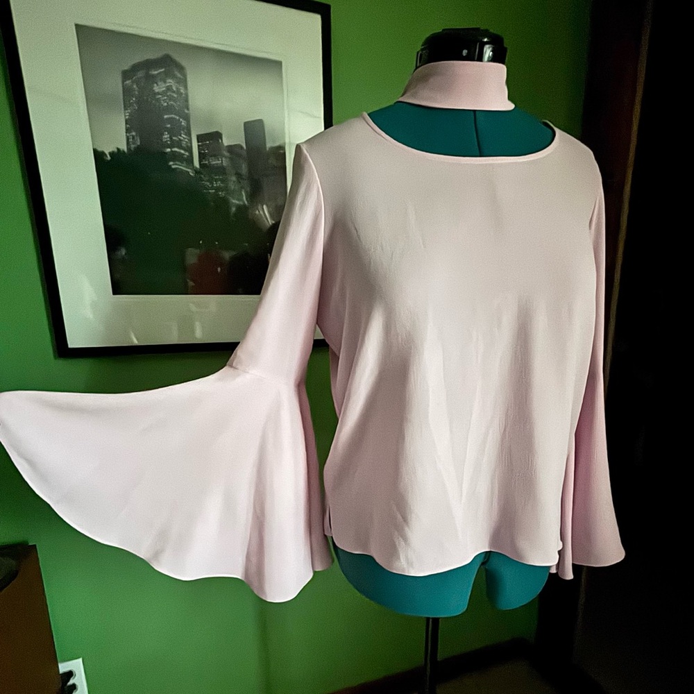 Vince Camuto Pale Pink Bell Sleeve Blouse